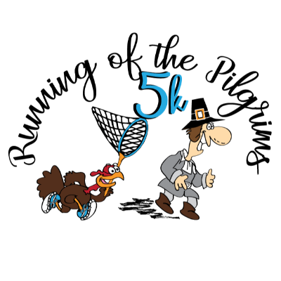 10th Annual Running of the Pilgrims 5K event logo